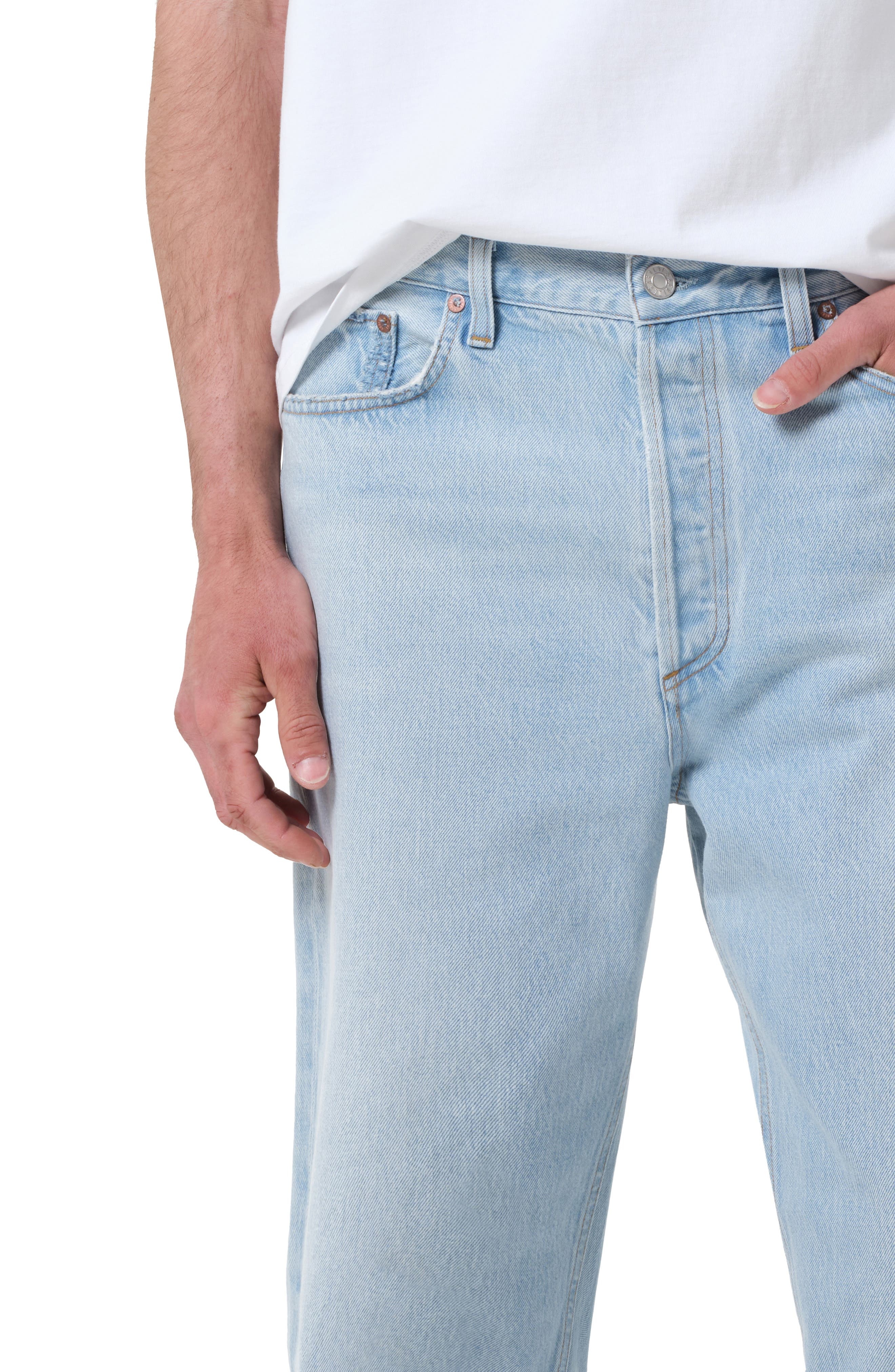 AGOLDE '90s Mid Rise Relaxed Straight Leg Jeans in Extract at Nordstrom - 4