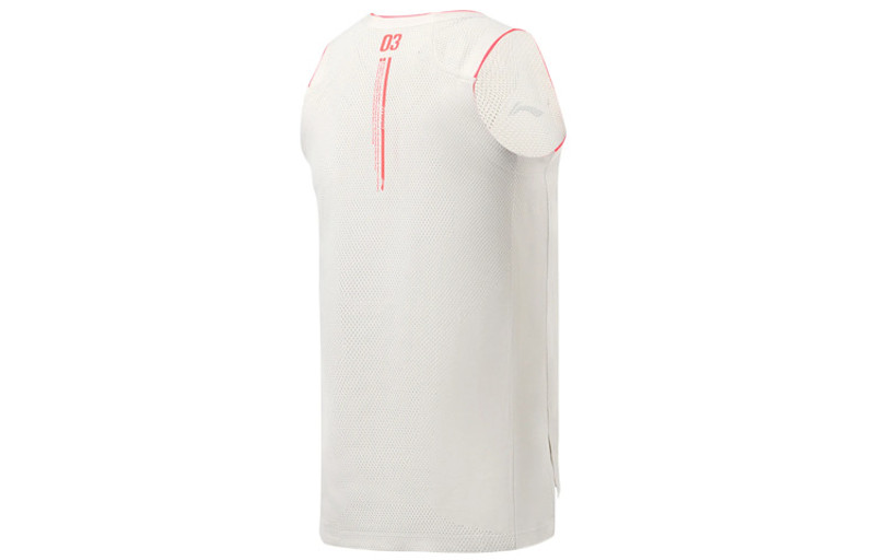 Li-Ning Li-Ning Athletics Sport Portland Jersey 'White Pink' AAYR241-1 outlook