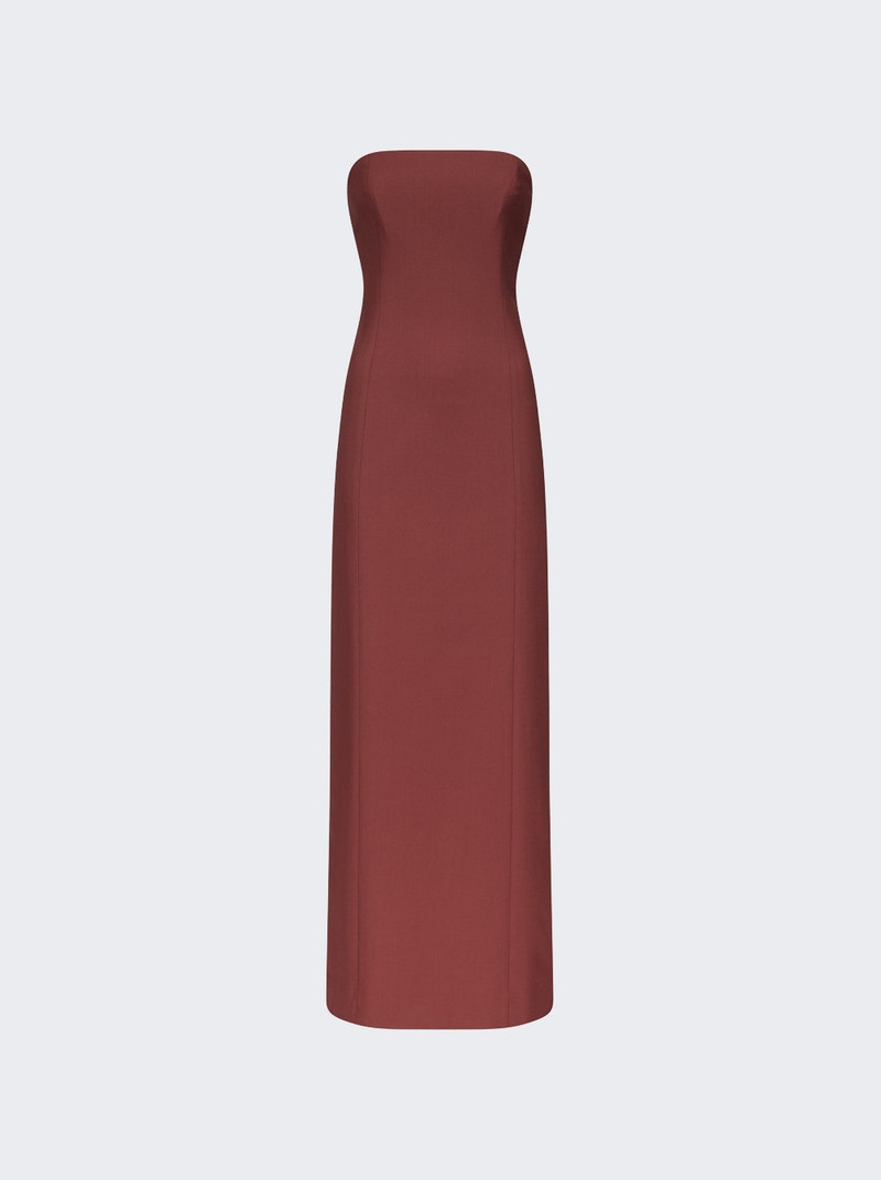 Shilo Bustier Maxi Dress Burgundy 1