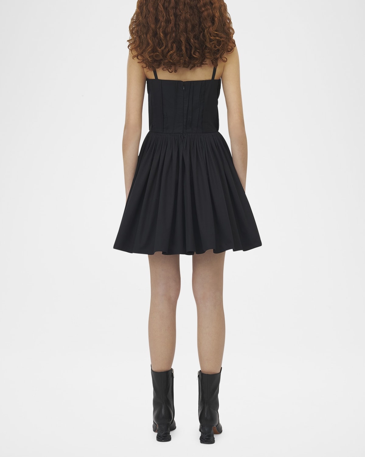 【Alexander McQueen】★gathered mini dress Alexander McQueen Fuchsia Pink Cotton Gathered Mini Dress