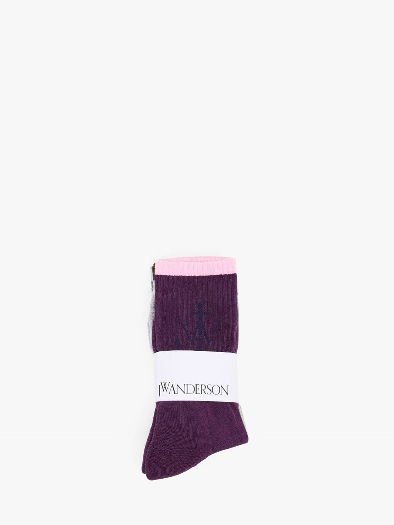 SHORT COLOUR BLOCK SOCKS - BUNDLE 3