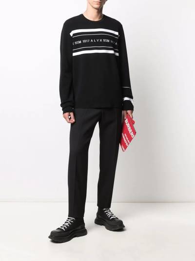 1017 ALYX 9SM logo-print crew neck sweatshirt outlook