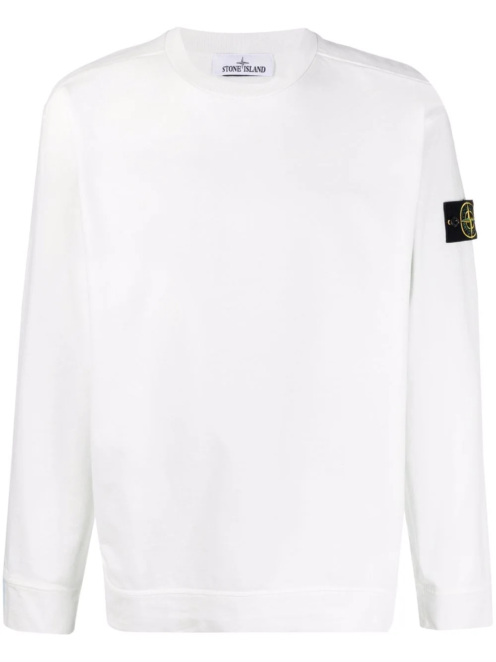 Compass-patch cotton sweatshirt - 1