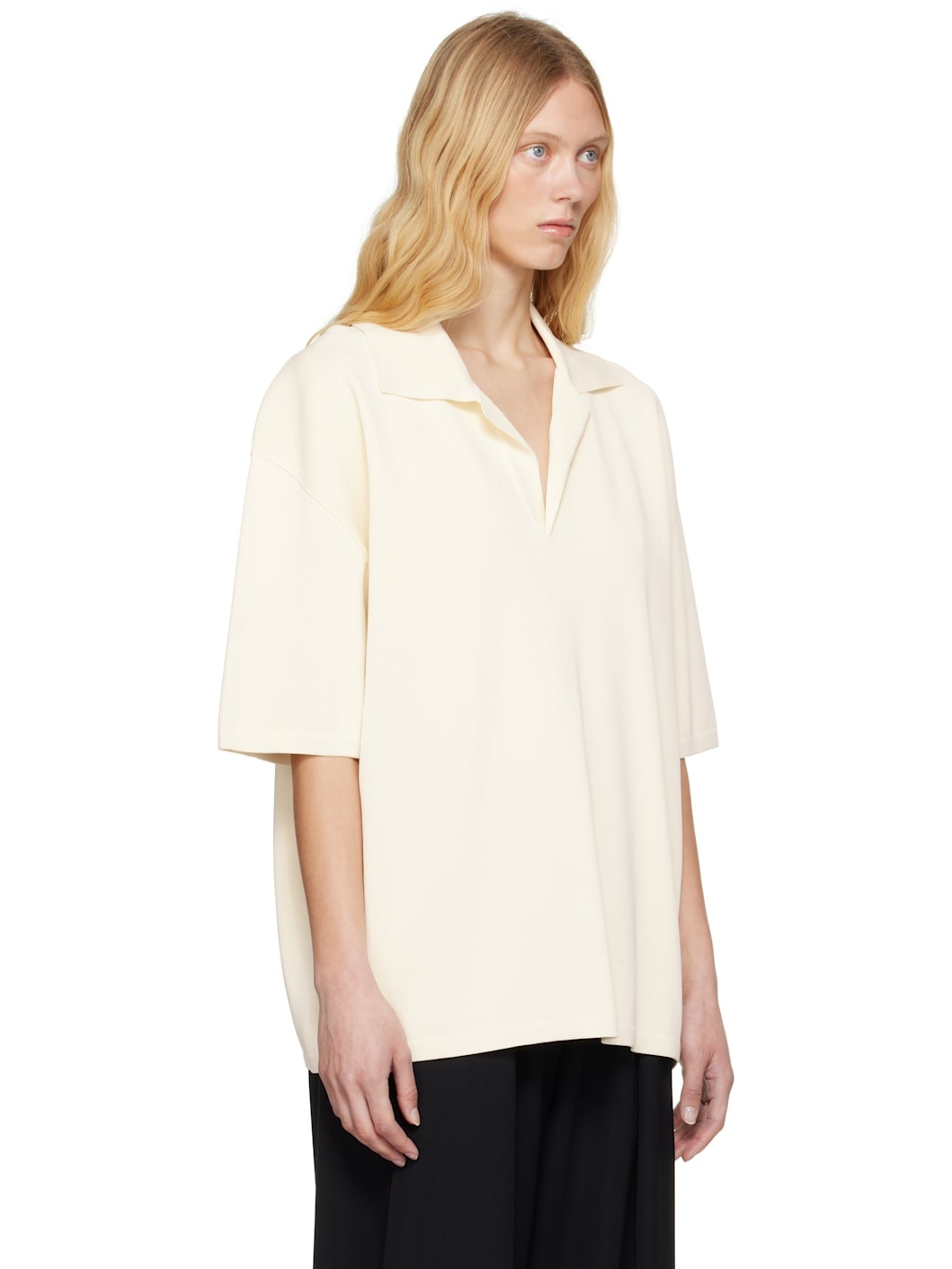 Off-White Short Sleeve Polo - 2