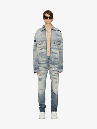 Givenchy JEANS IN RIP AND REPAIR DENIM outlook
