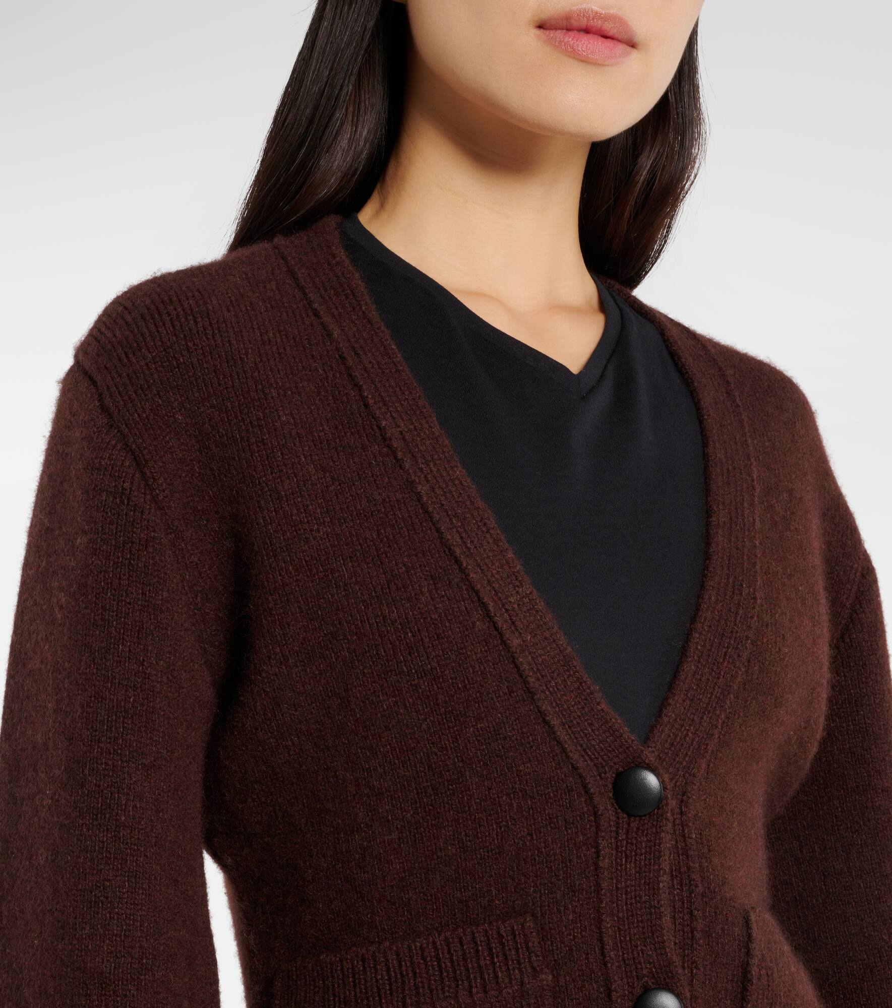 Scarlet cashmere cardigan - 4