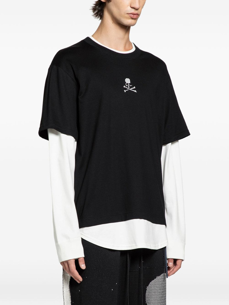 MASTERMIND WORLD layered skull long-sleeve T-shirt outlook