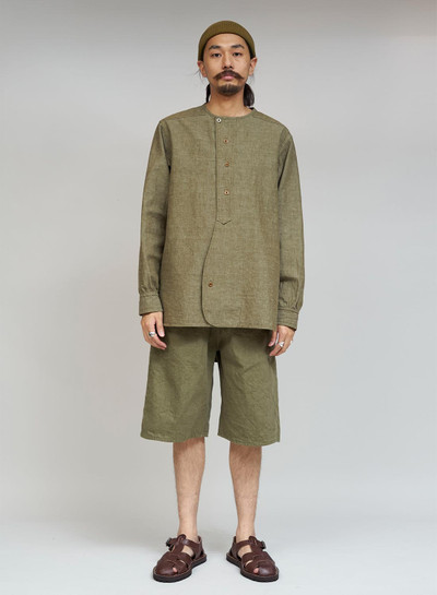 Nigel Cabourn French Army Shirt in Green outlook