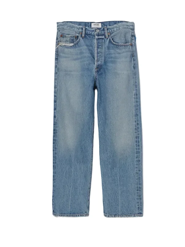 90's Crop Mid Rise Straight in Hooked - 1