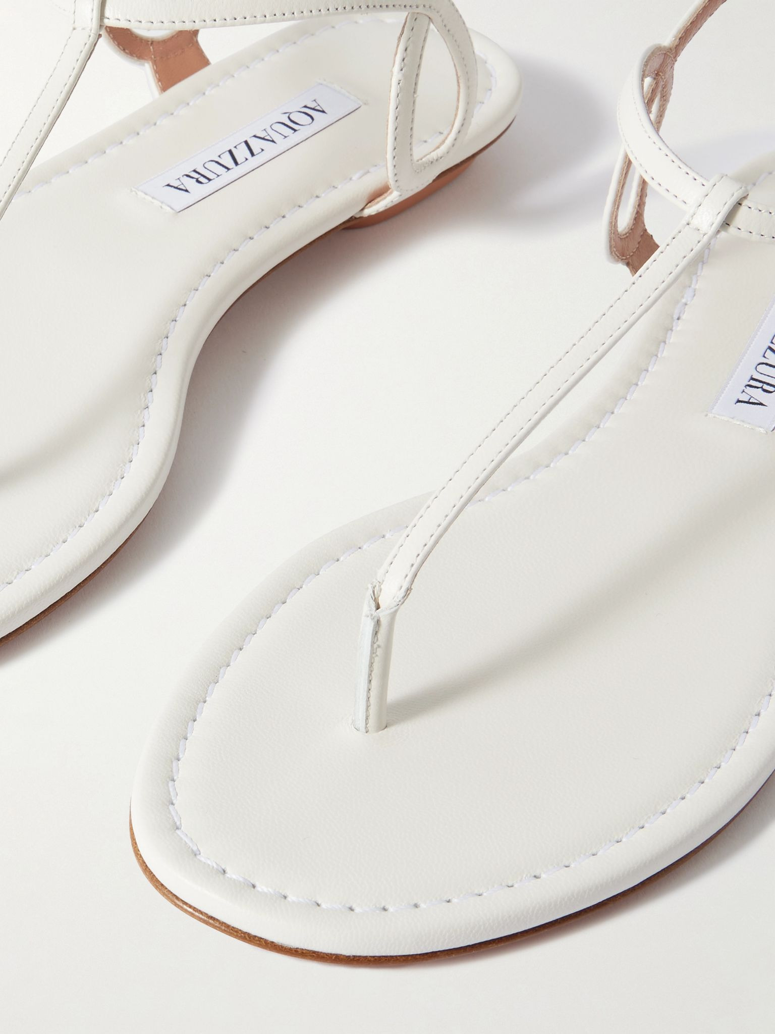 Almost Bare leather sandals White - 4