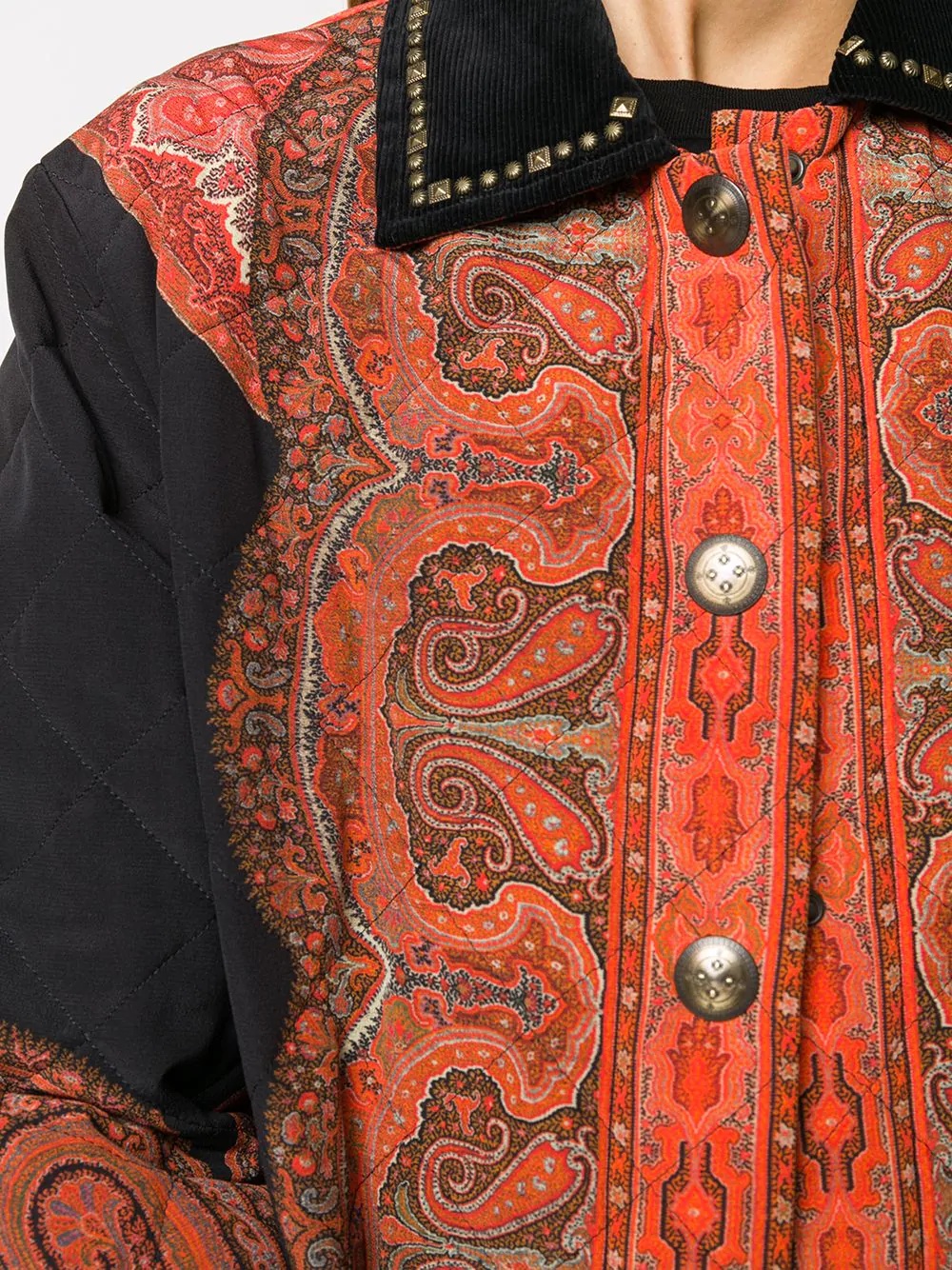 paisley detail jacket - 5