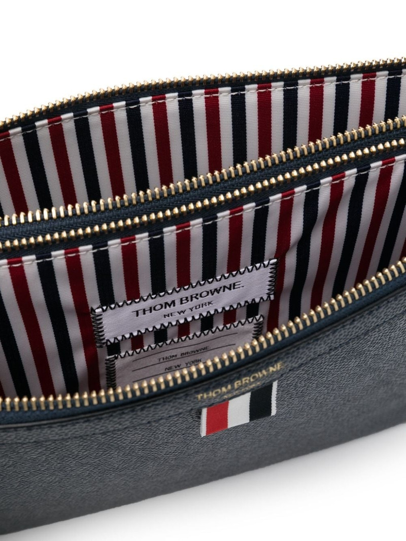 logo-print leather cross body bag 5
