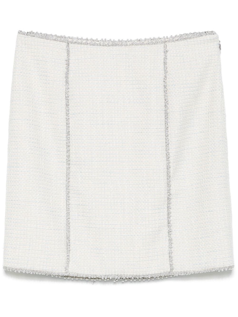 bouclé mini skirt 1