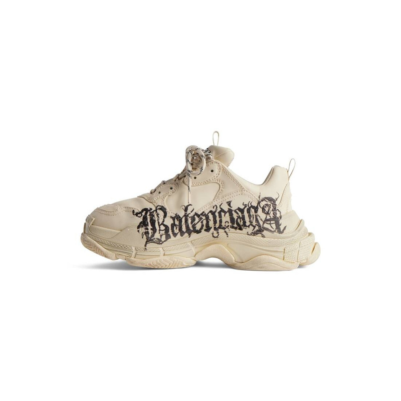 Women's Triple S Sneaker Diy Metal in White/red/black 4