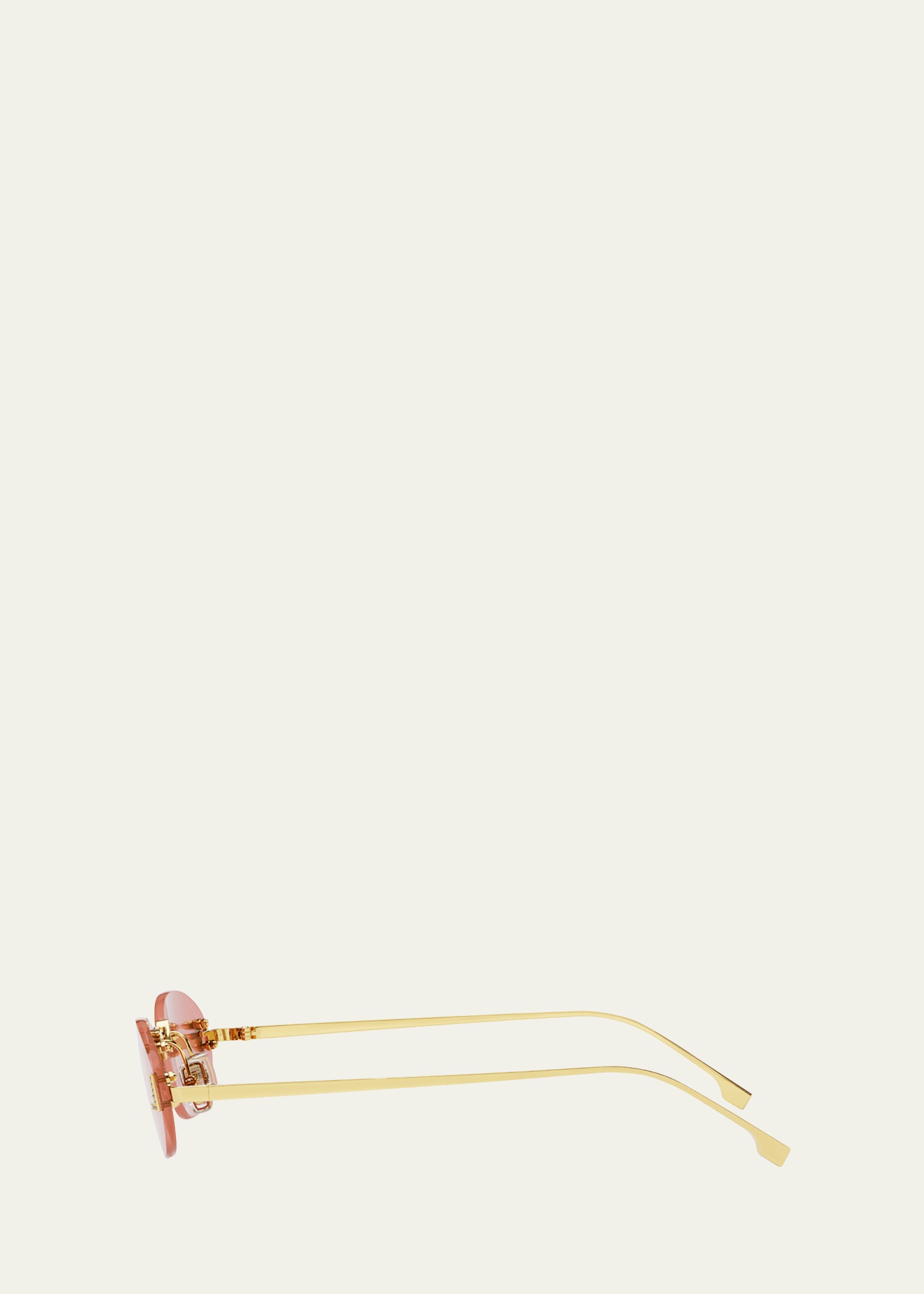 Embellished FF Oval Metal Sunglasses - 3