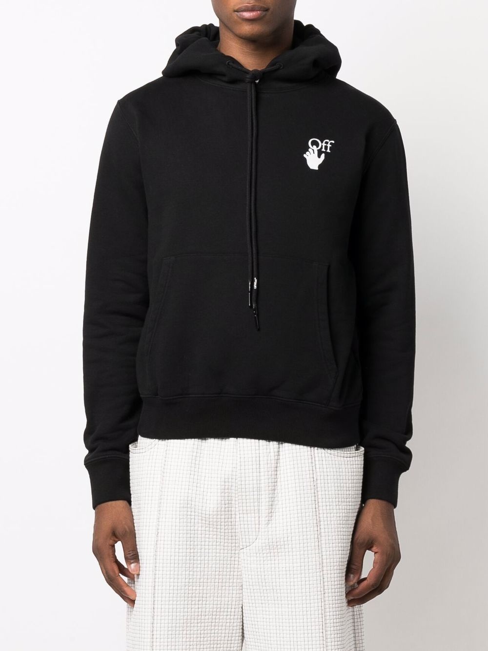 Arrows-print logo hoodie - 3