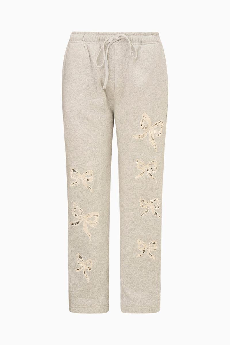 Elma Lace Bow Sweatpants 1