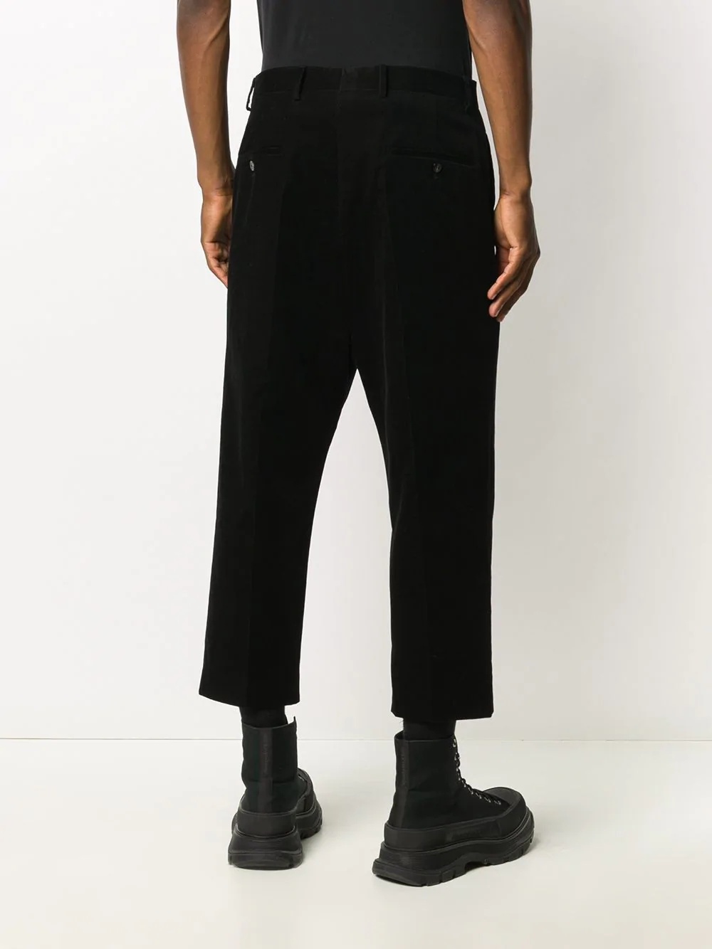 corduroy straight-leg trousers - 4