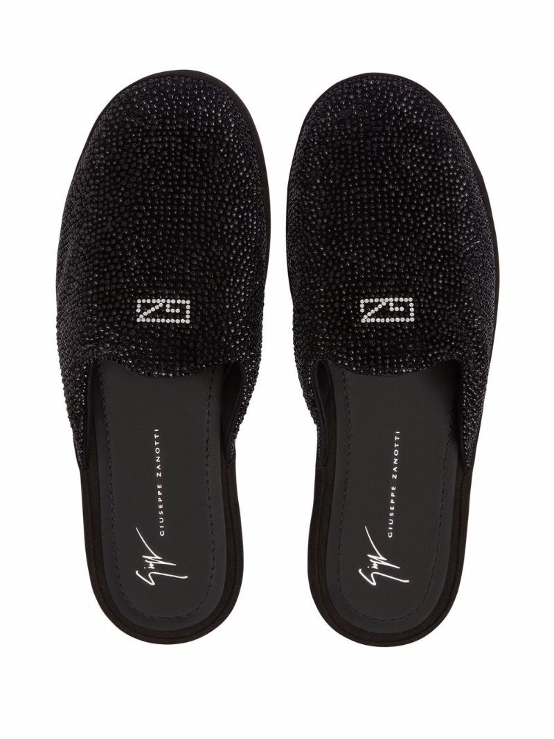 Junge Fever crystal-embellished slippers - 4