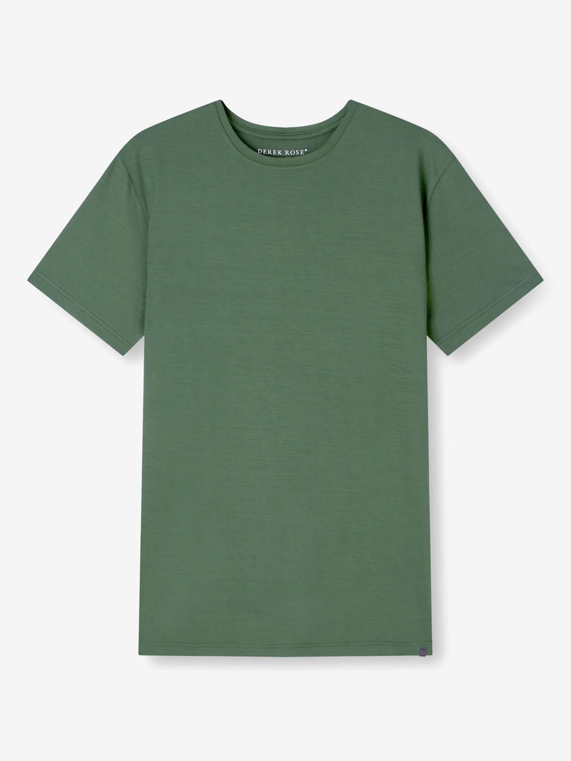Men's T-Shirt Basel Micro Modal Stretch Hunter Green - 1