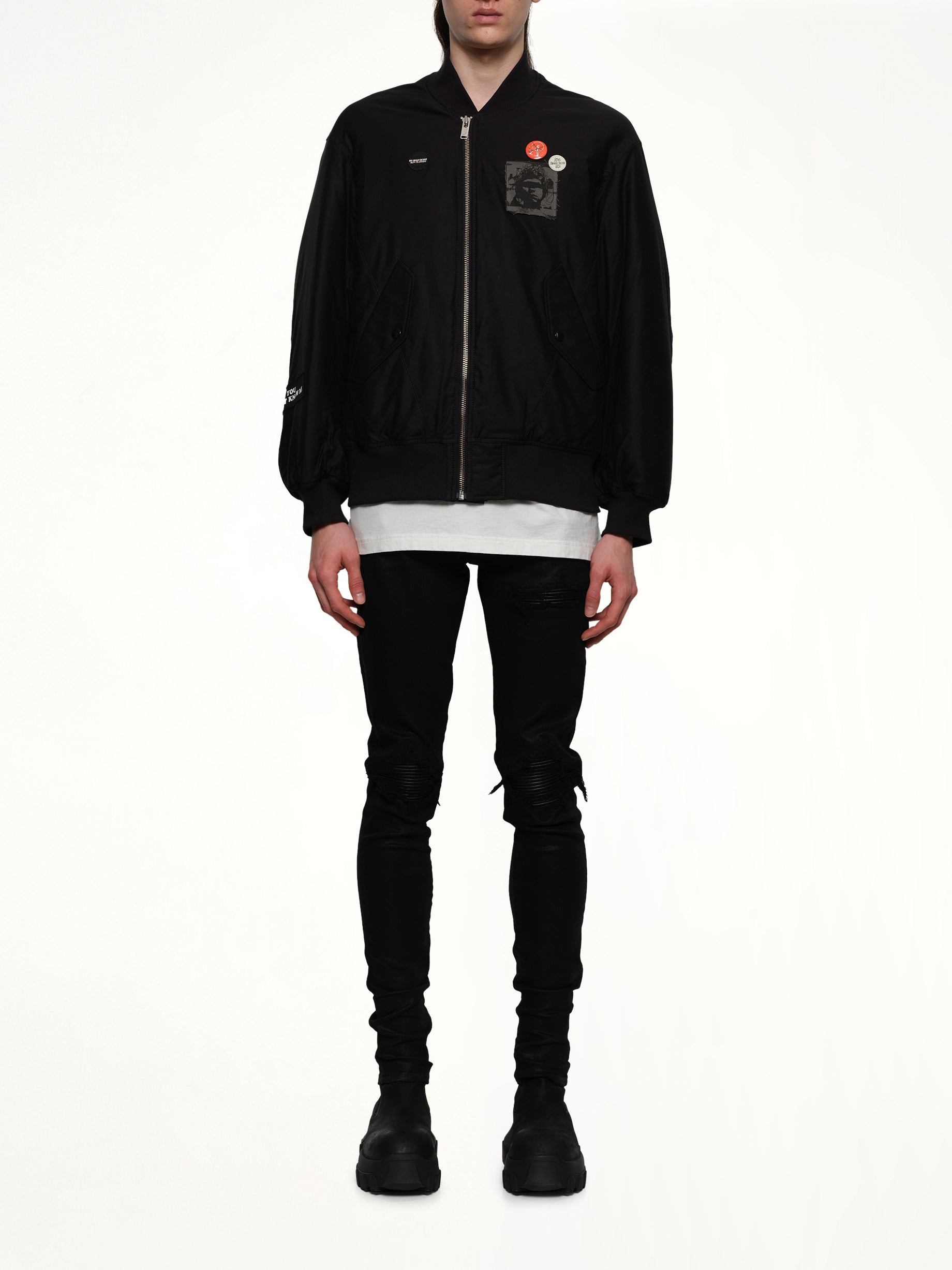 You Don'T Know Me Blouson in Black - 7