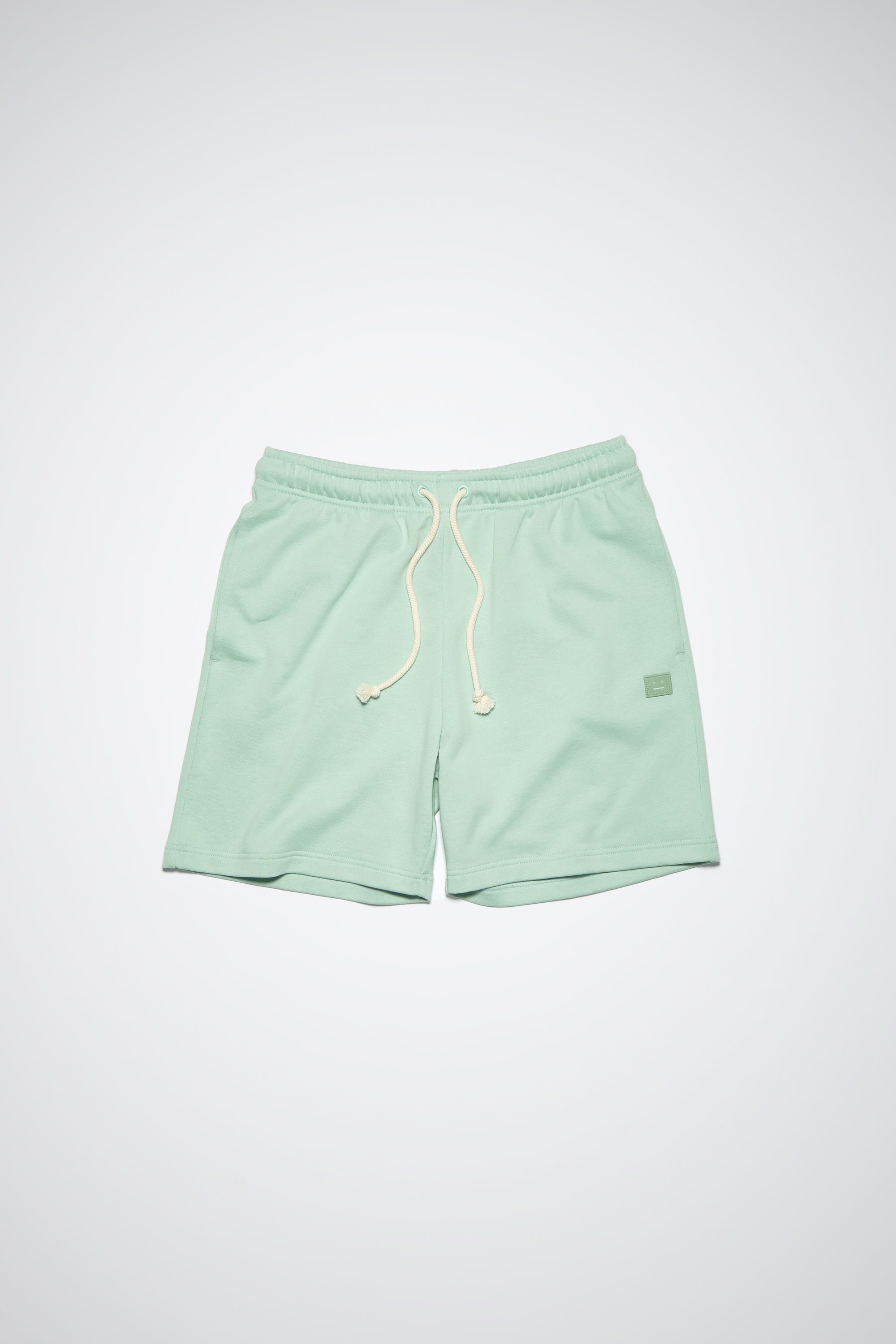 Cotton sweat shorts - Soft green - 1