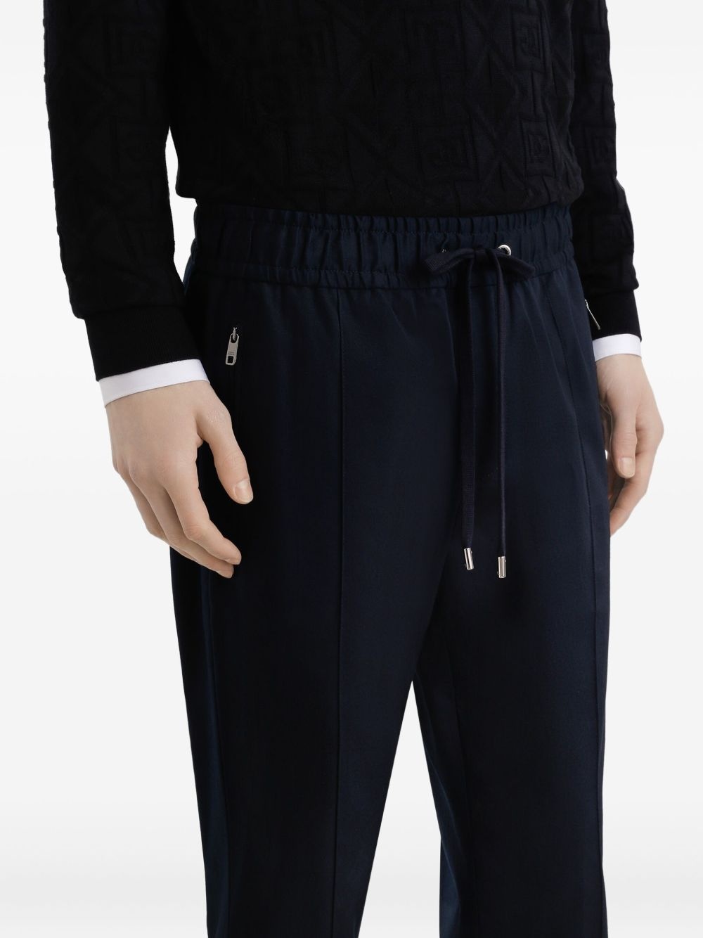 elasticated-waistband trousers - 4