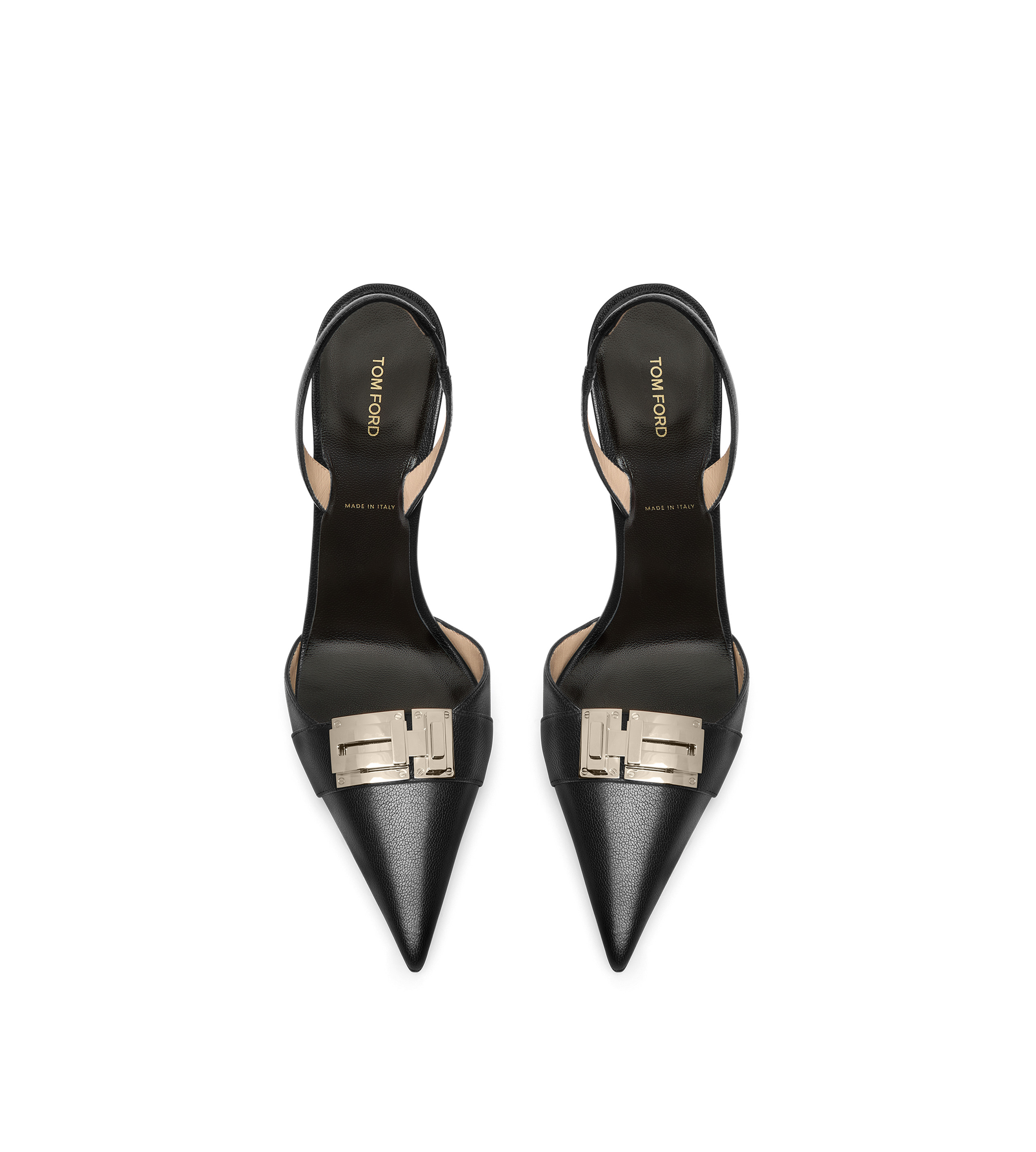 SUPPLE GRAIN LEATHER T LATCH SLINGBACK - 4