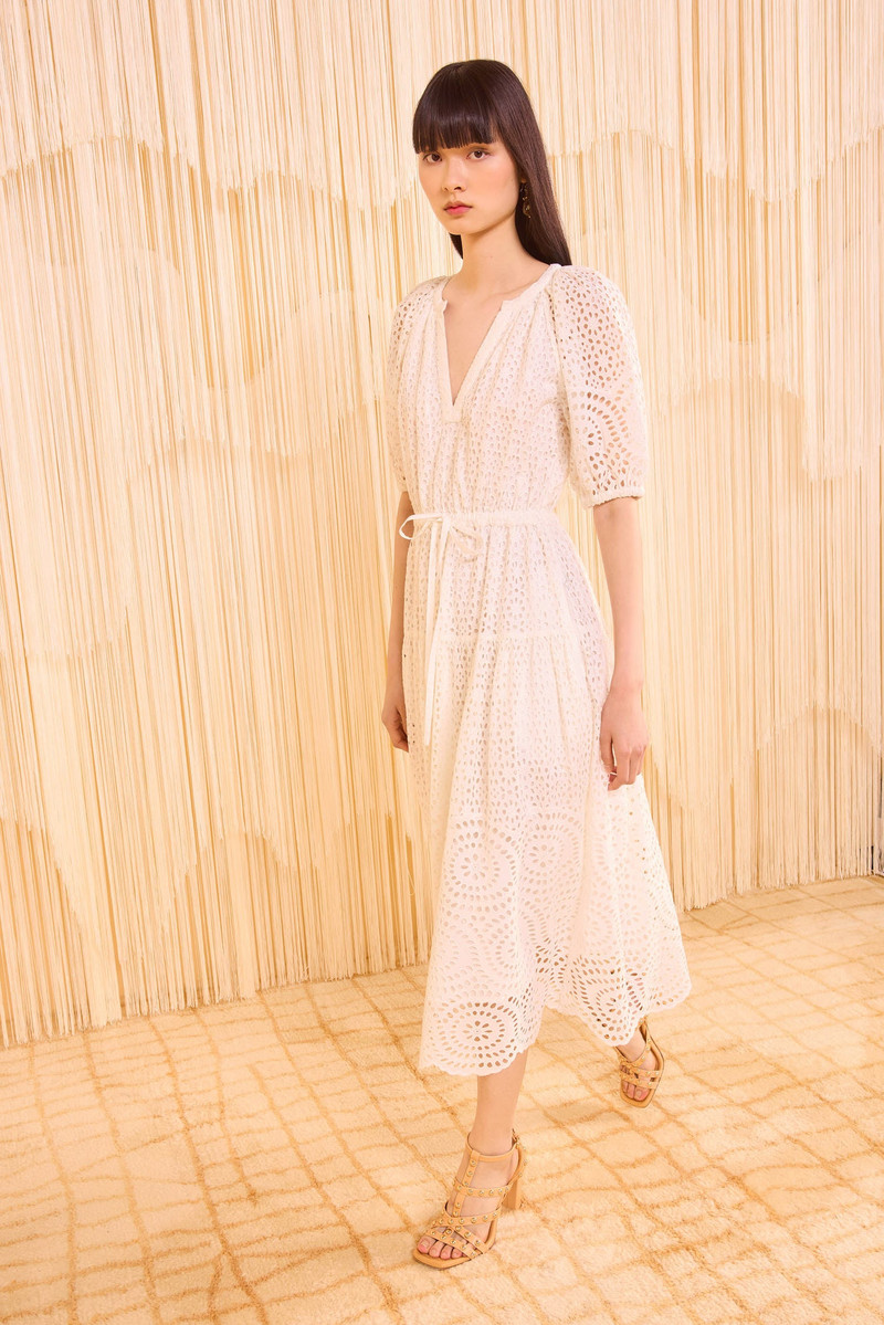 Annetta Puff Sleeve Midi Dress 3