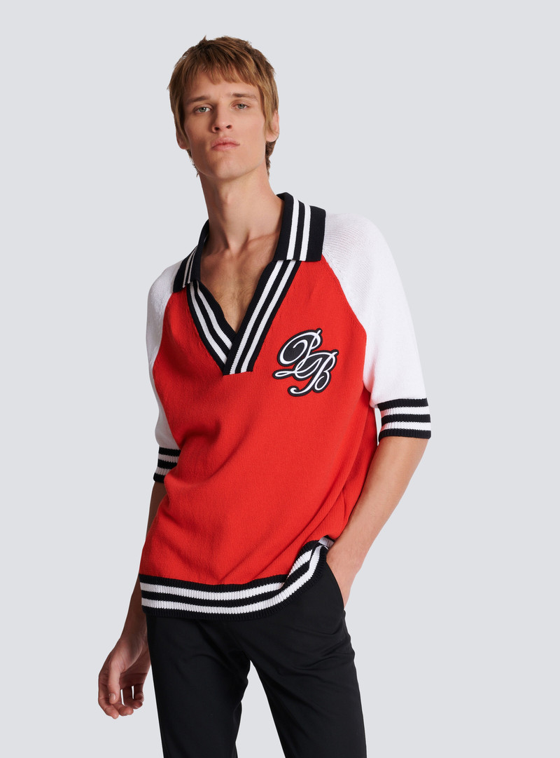 College Baseball PB Signature knit polo shirt 6