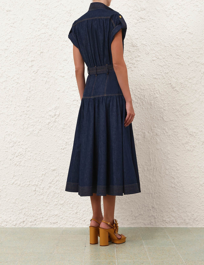 DENIM MIDI DRESS 4