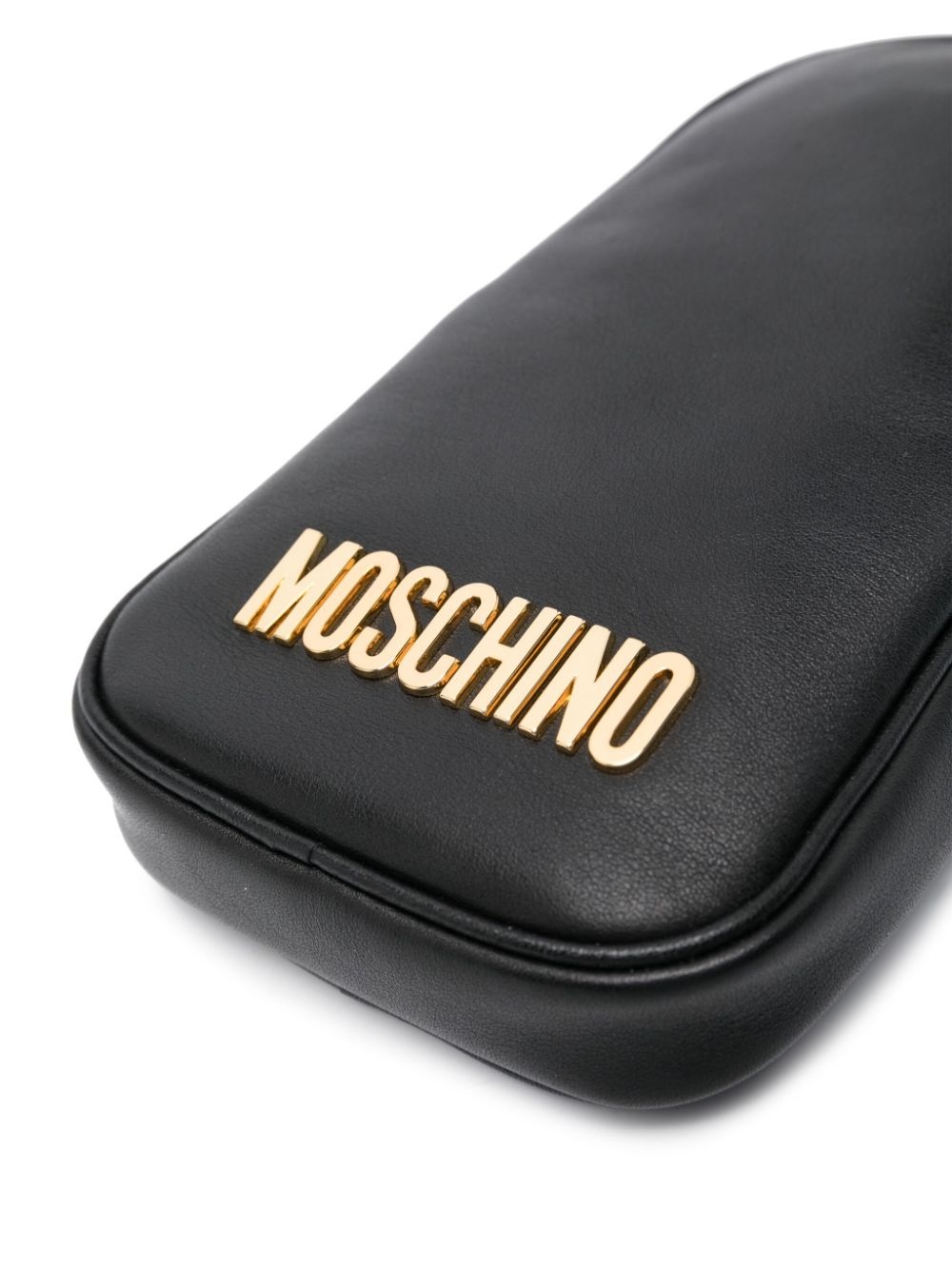 logo-lettering leather phone case - 3
