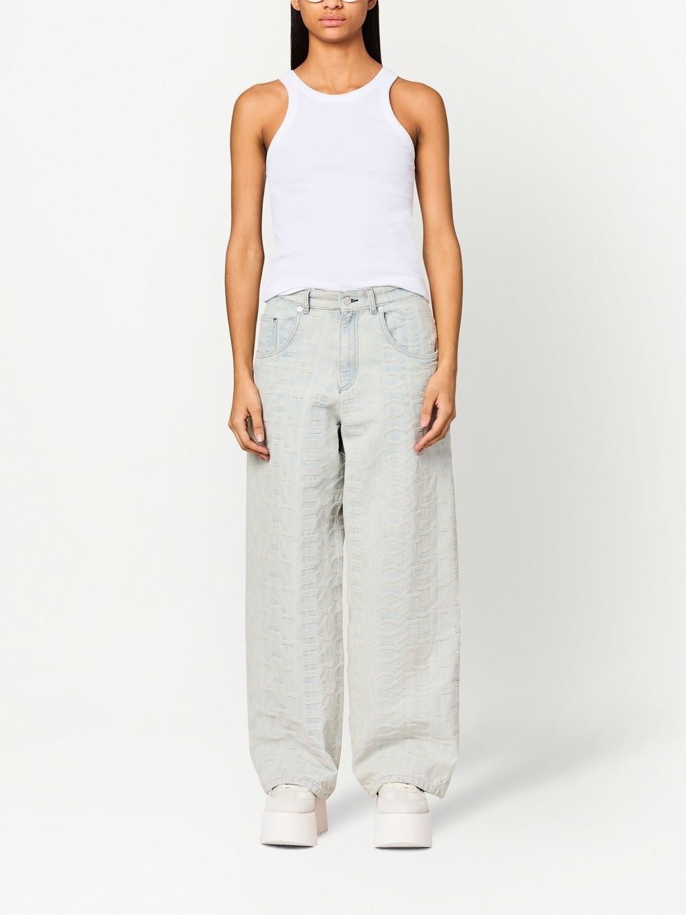 The Monogram wide-leg jeans - 3