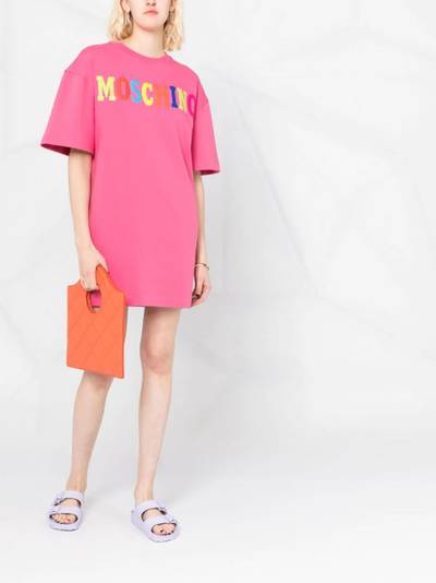 Moschino logo-print T-shirt dress outlook