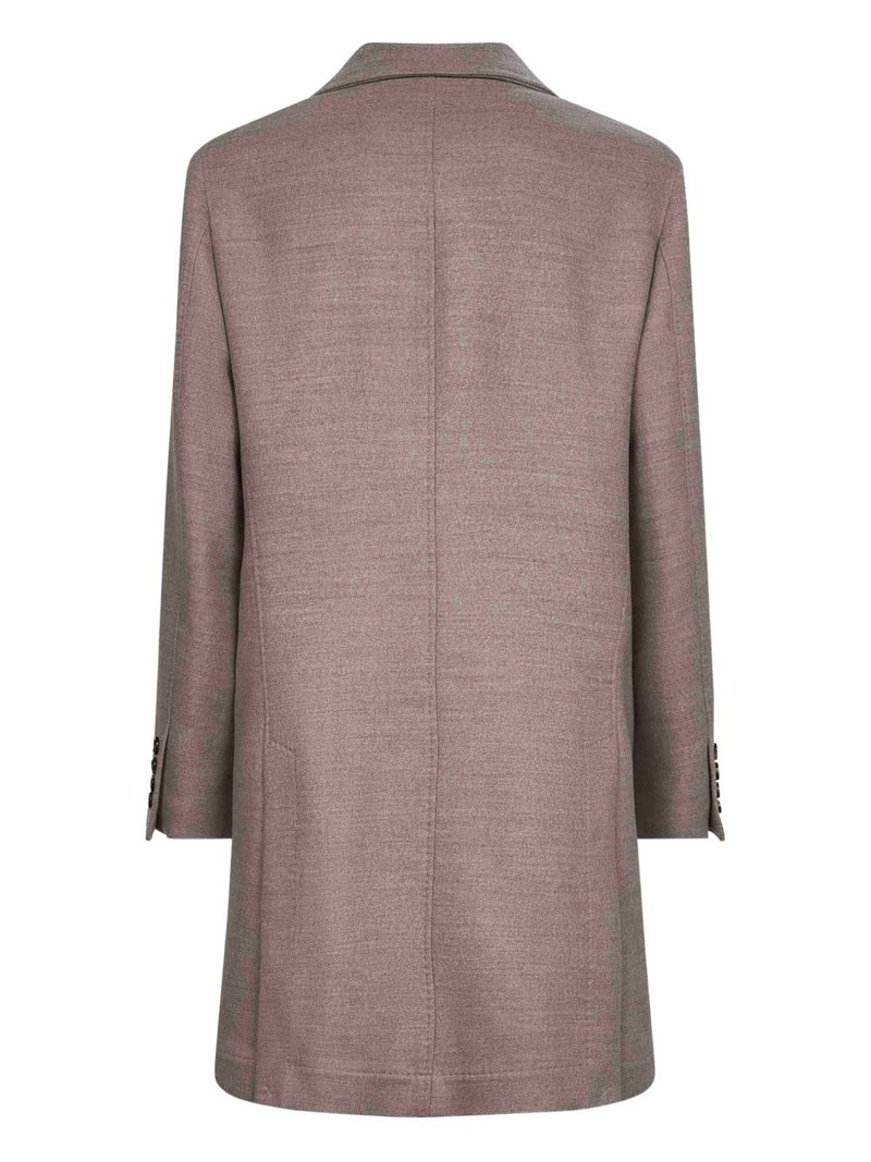 Brunello Cucinelli notched-lapel single-breasted coat outlook
