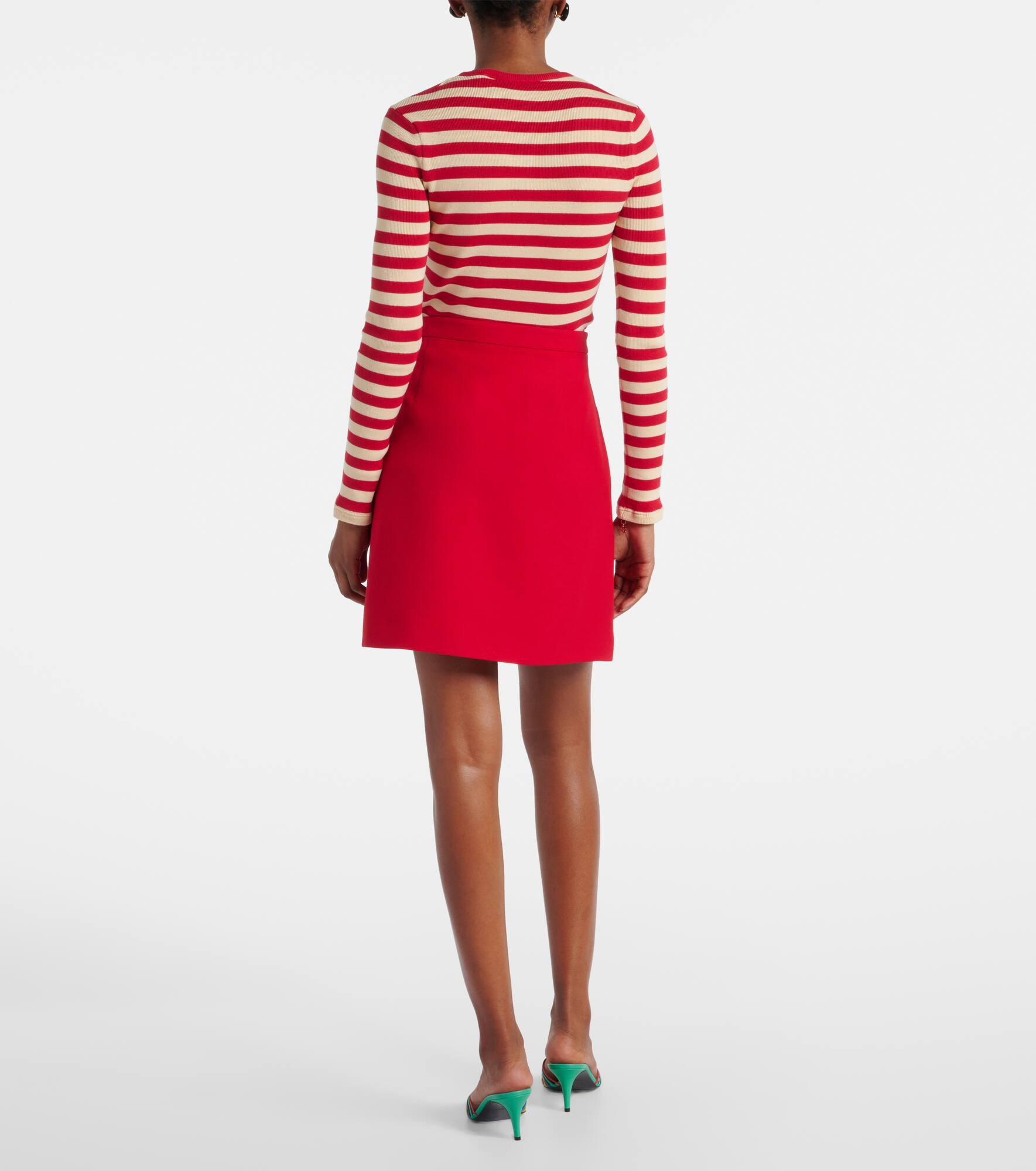 Wool and silk Crepe Couture miniskirt - 3