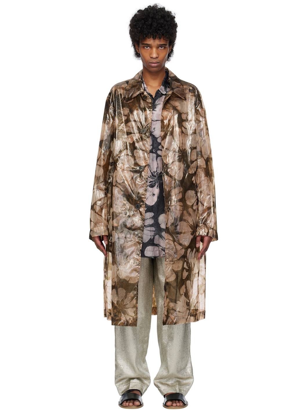 Pink Loose Fit Mac Coat - 1