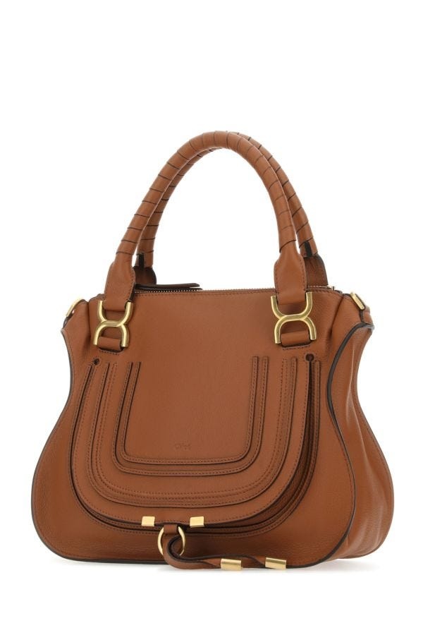 CHLOE Brown Leather Medium Marcie Handbag - 2