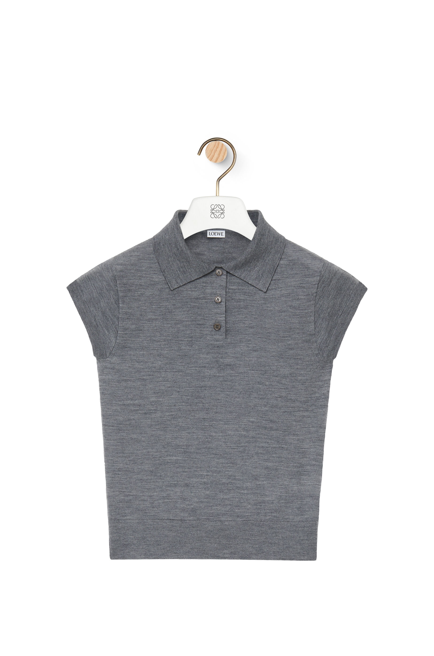 Polo sweater in wool - 1