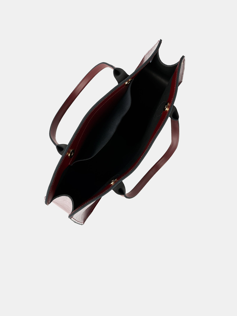 The Work Bag - Oxblood Patent 8