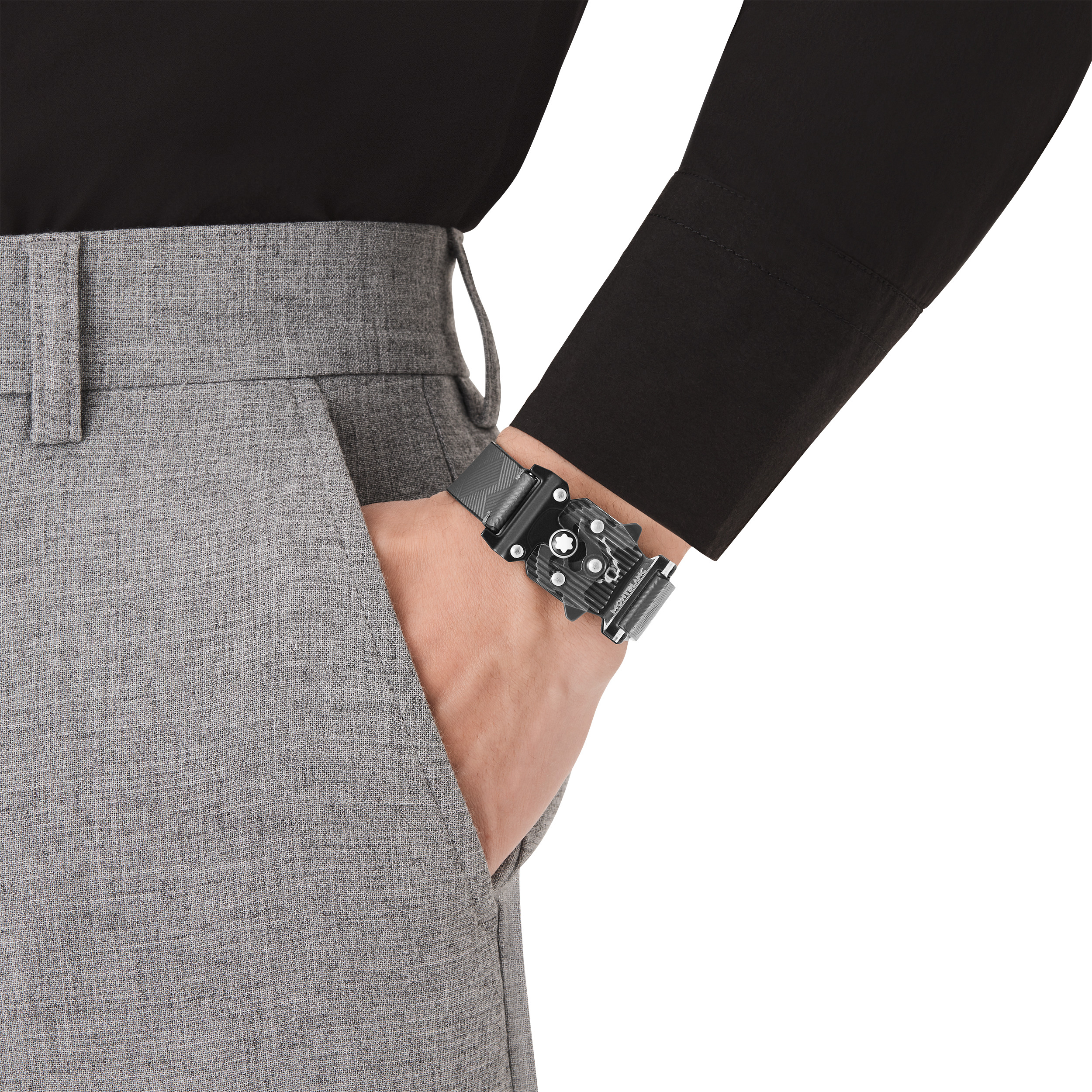 BRACELET WITH PLEXIGLAS CLOSURE MONTBLANC EXTREME 3.0 COLLECTION GRAY - 4