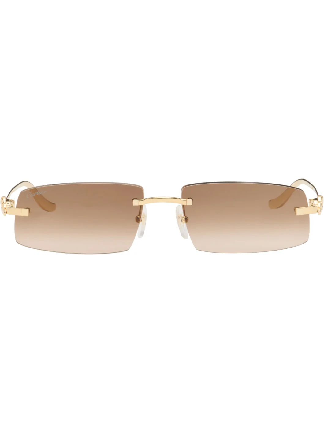 Gold 'Panthère de Cartier' Sunglasses - 1