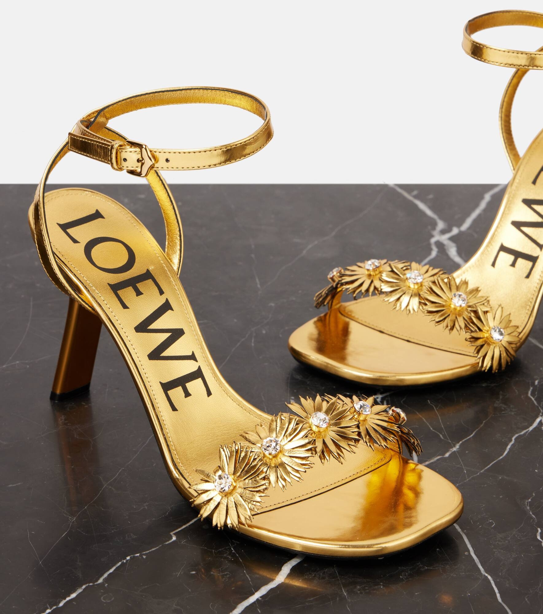 Paula's Ibiza Petal leather sandals - 5