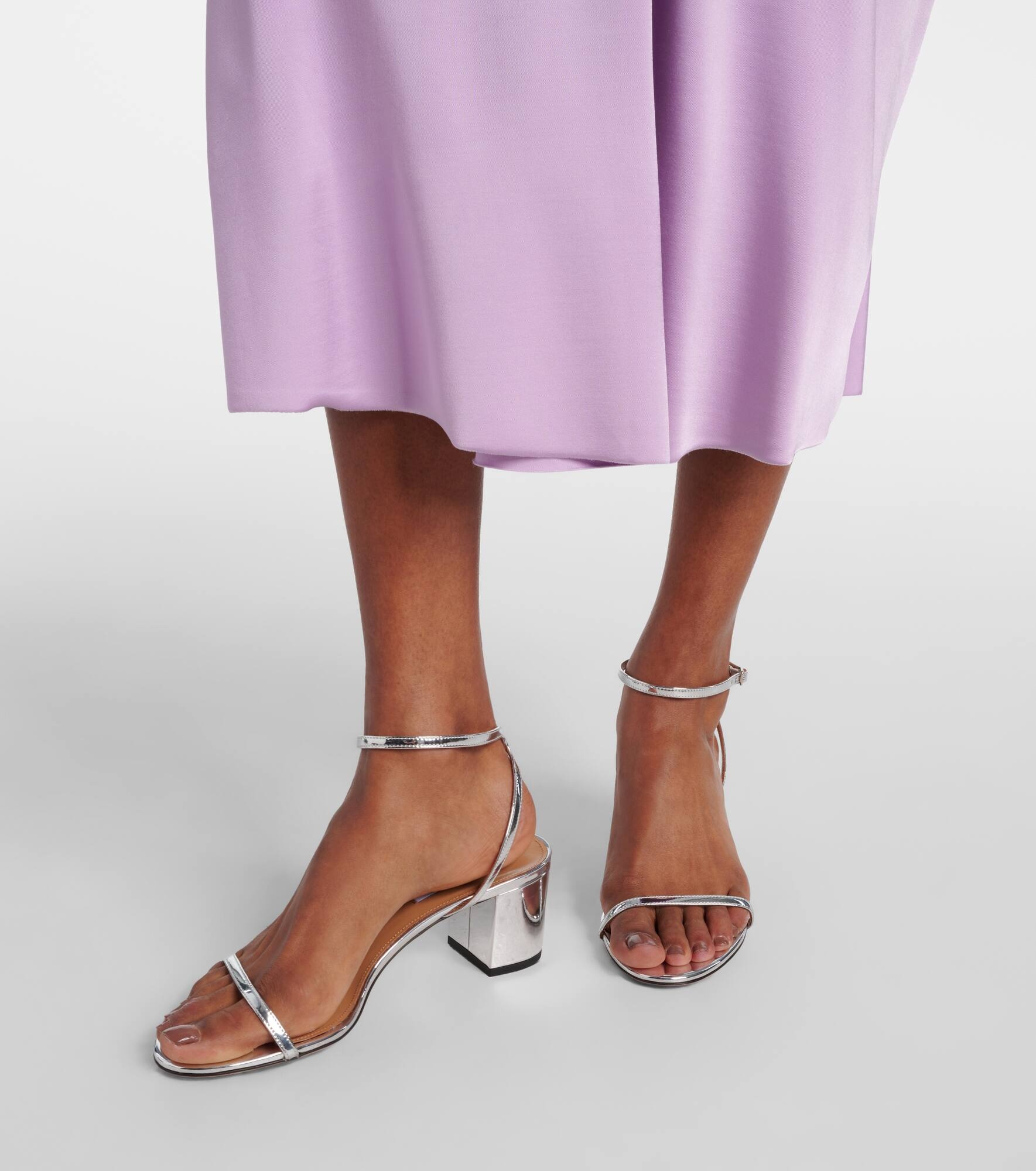 Olie 50 mirrored leather sandals - 4