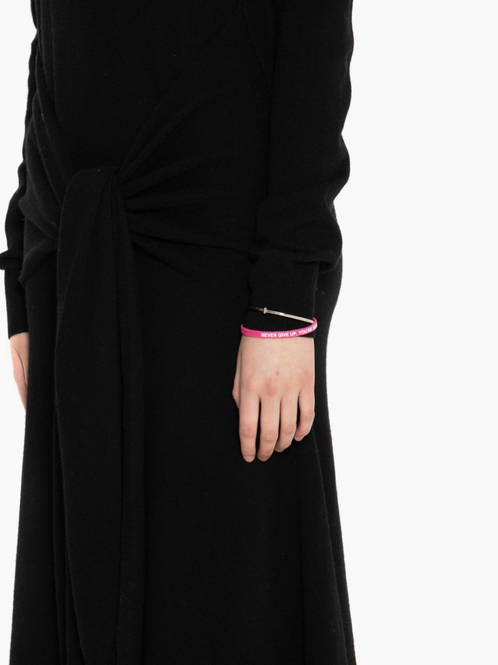 WAIST TIE A-LINE DRESS - 5