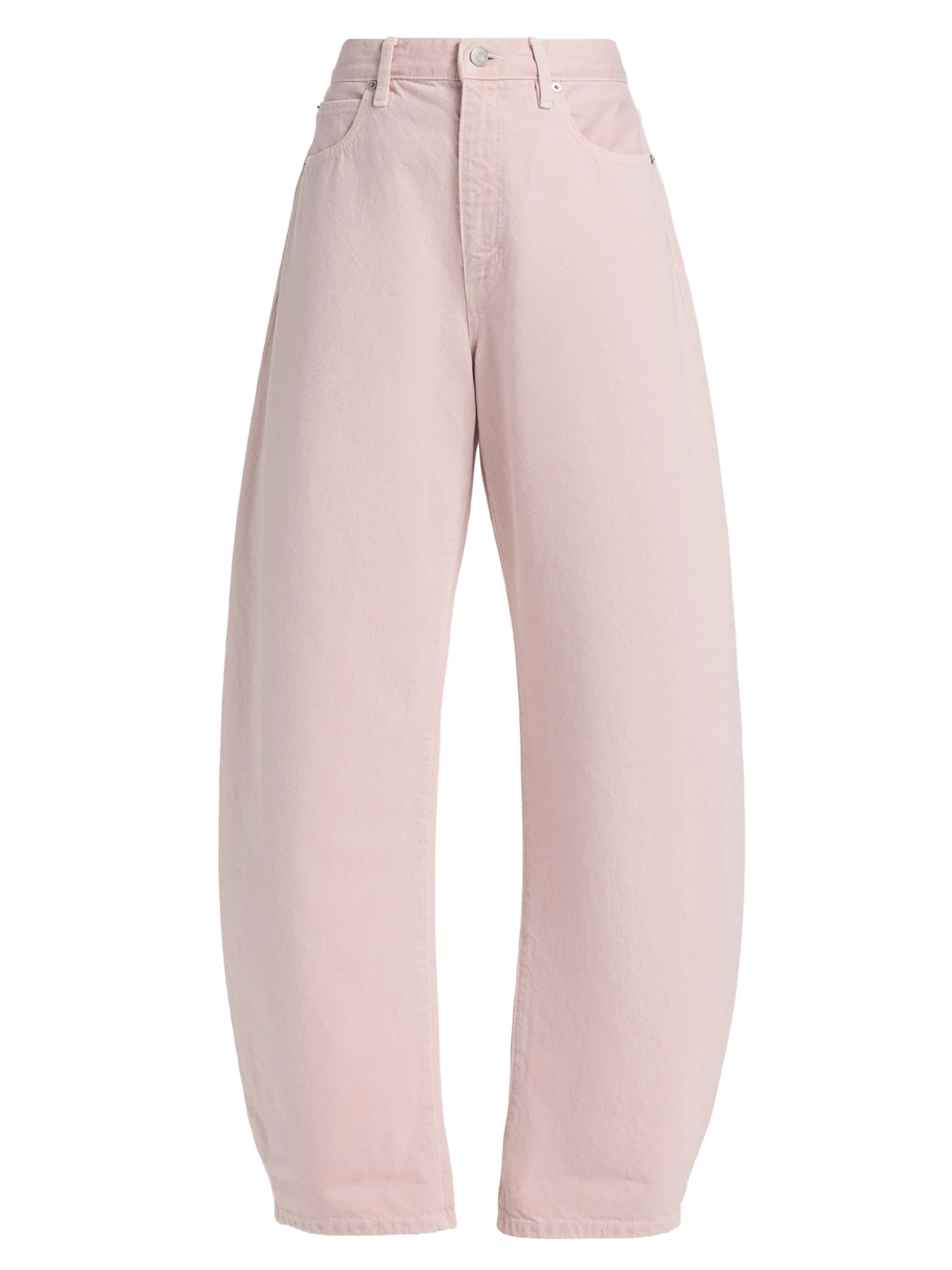 Women's The Bubble Cotton Barrel-Leg Jeans - Taffy - 1