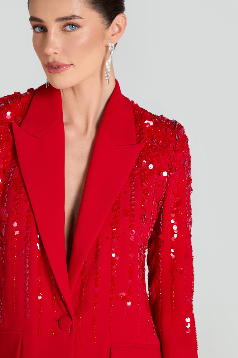 Lucille Red Blazer 6