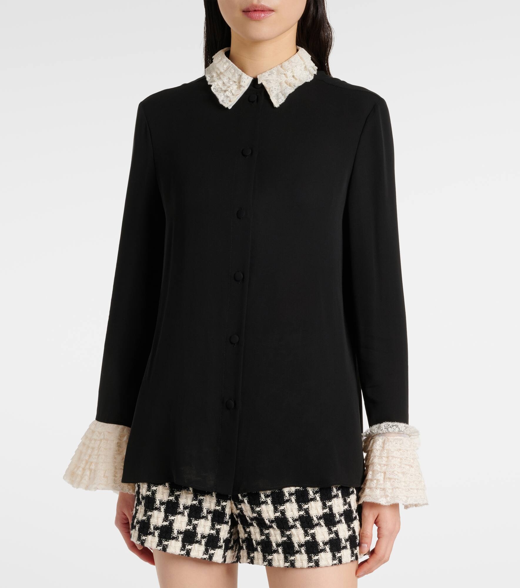 Silk georgette blouse - 6