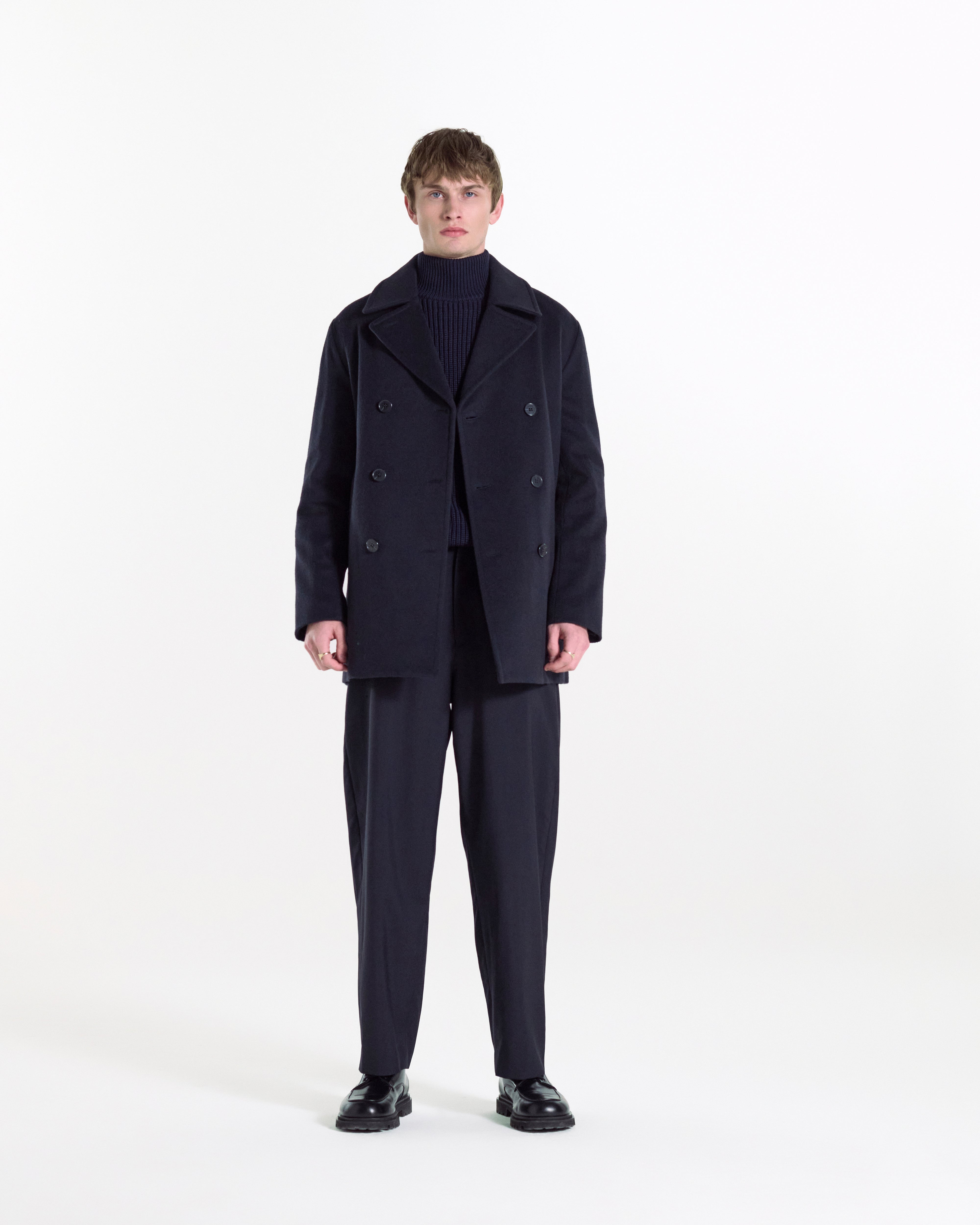 Dalton Wool Peacoat - 3