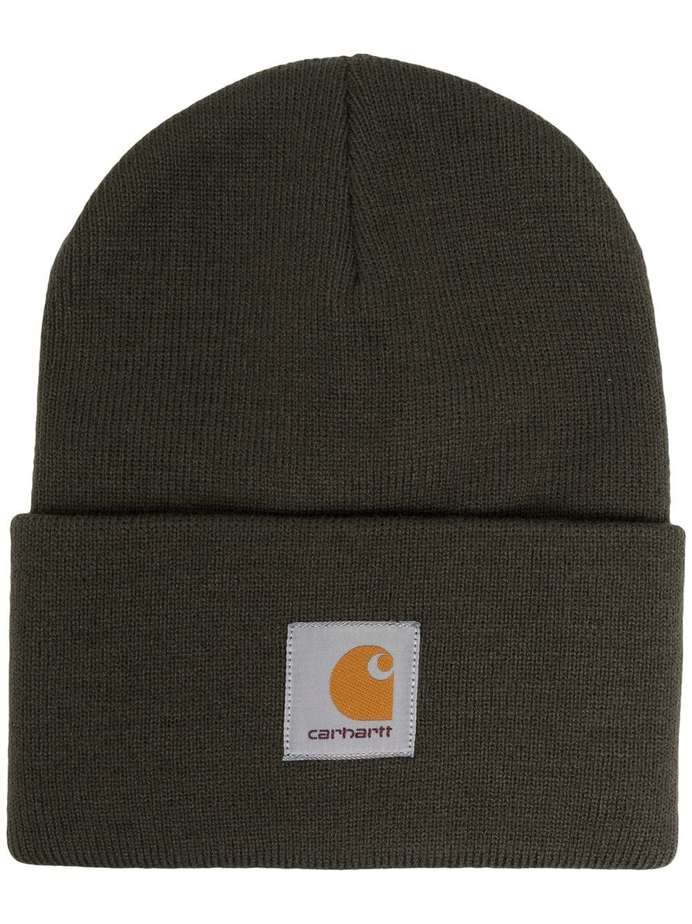 logo-patch beanie hat - 1